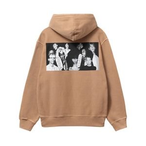 STÜSSY & MARTINE ROSE COLLAGE PIGMENT DYED HOODIE Size SMALL